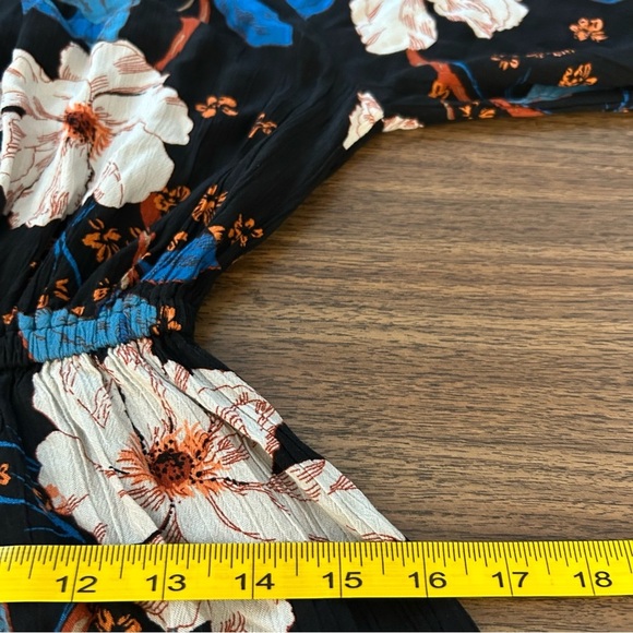 💕 billabong Floral Black Dress M - Picture 8 of 10